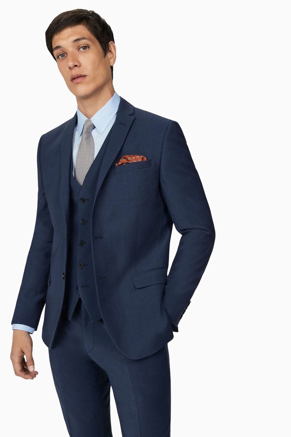 TB023/150 PREMIUM BLUE PANAMA 3 PC SUIT
