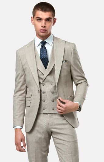 MERC TRAVIS 3PC SUIT STONE