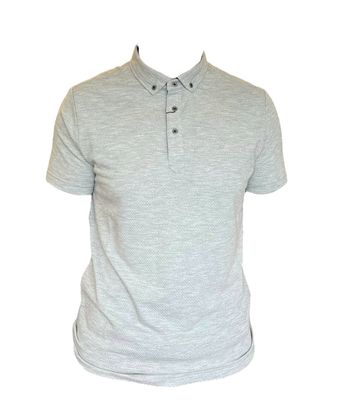 SWSJ5346 BAIRD SS JAQUARD POLO GREY MARL
