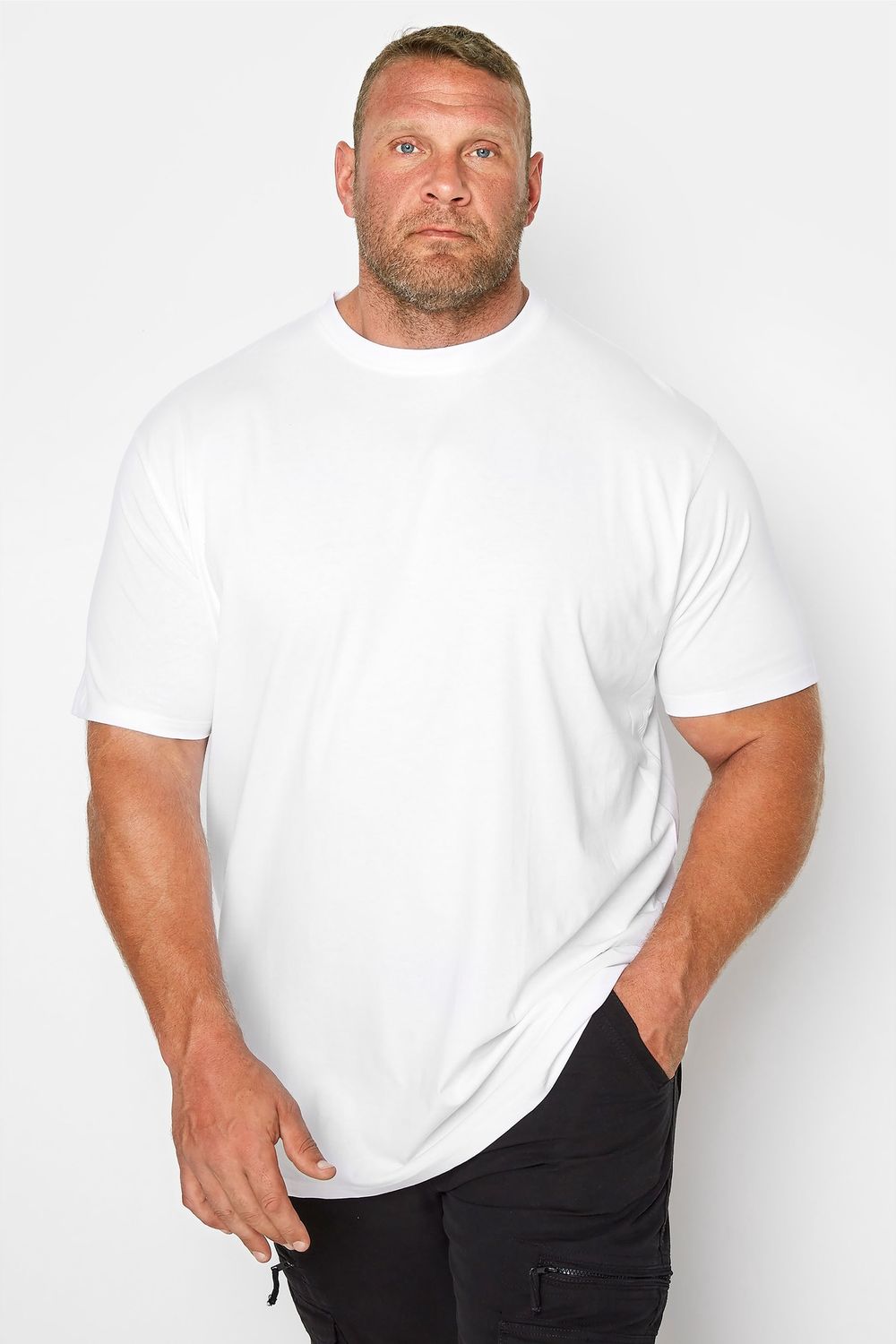KAM WHITE TEE 7XL