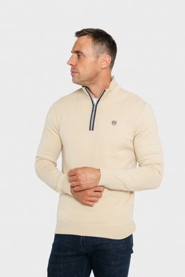 FALCONS 1/4 ZIP A OATMEAL