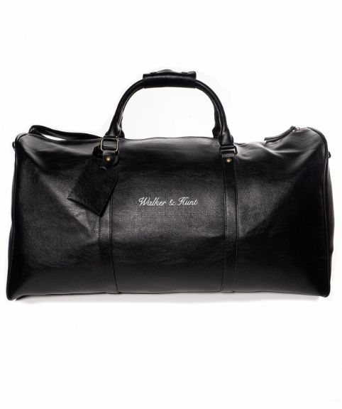 WALKER &amp; HUNT IVERAGH WEEKENDER BAG BLACK