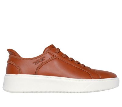 SKECHERS COURT BREAK DOUBLE VENTED SLIP INS COGNAC
