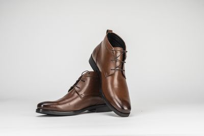 DUDLEY 21031 LEATHER LACE UP BOOT BROWN