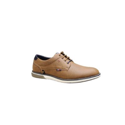 NTY 518 MENS PEPPER PUNCHED TIE CASUAL SHOE BROWN