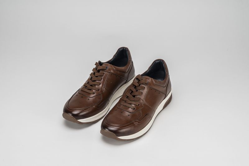 MAX LEATHER COMBINATION TRAINER TAN 21006