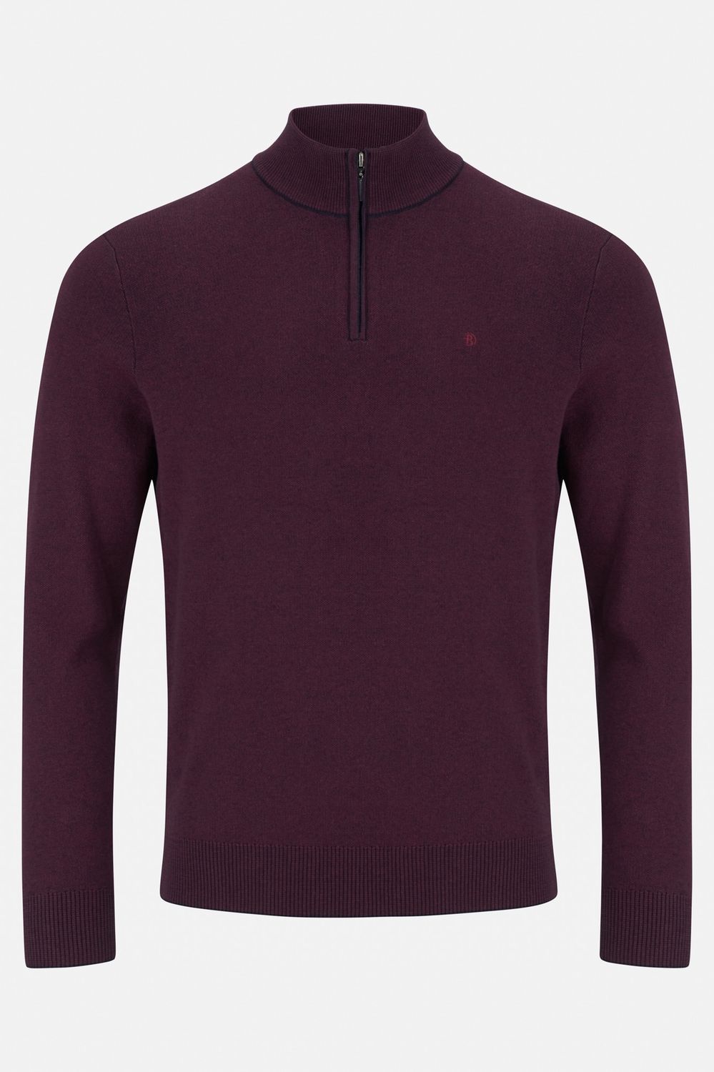 BENETTI 1/4 ZIP VERONA PLUM
