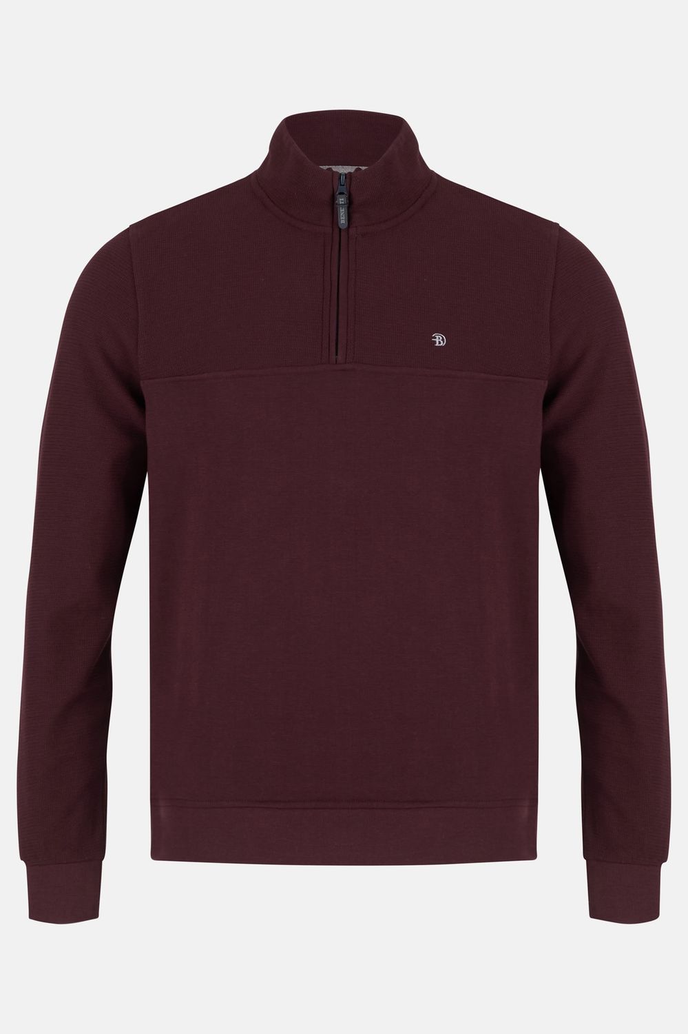 BENETTI 1/4 ZIP ERROL BORDO