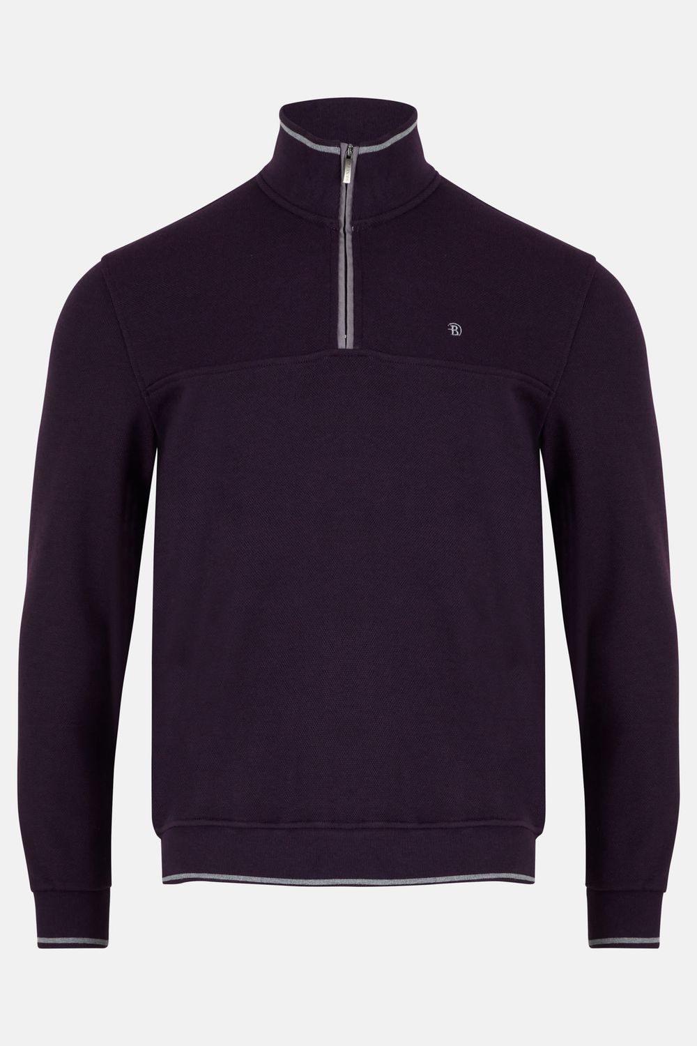 BENETTI 1/4 ZIP DAVID GRAPE