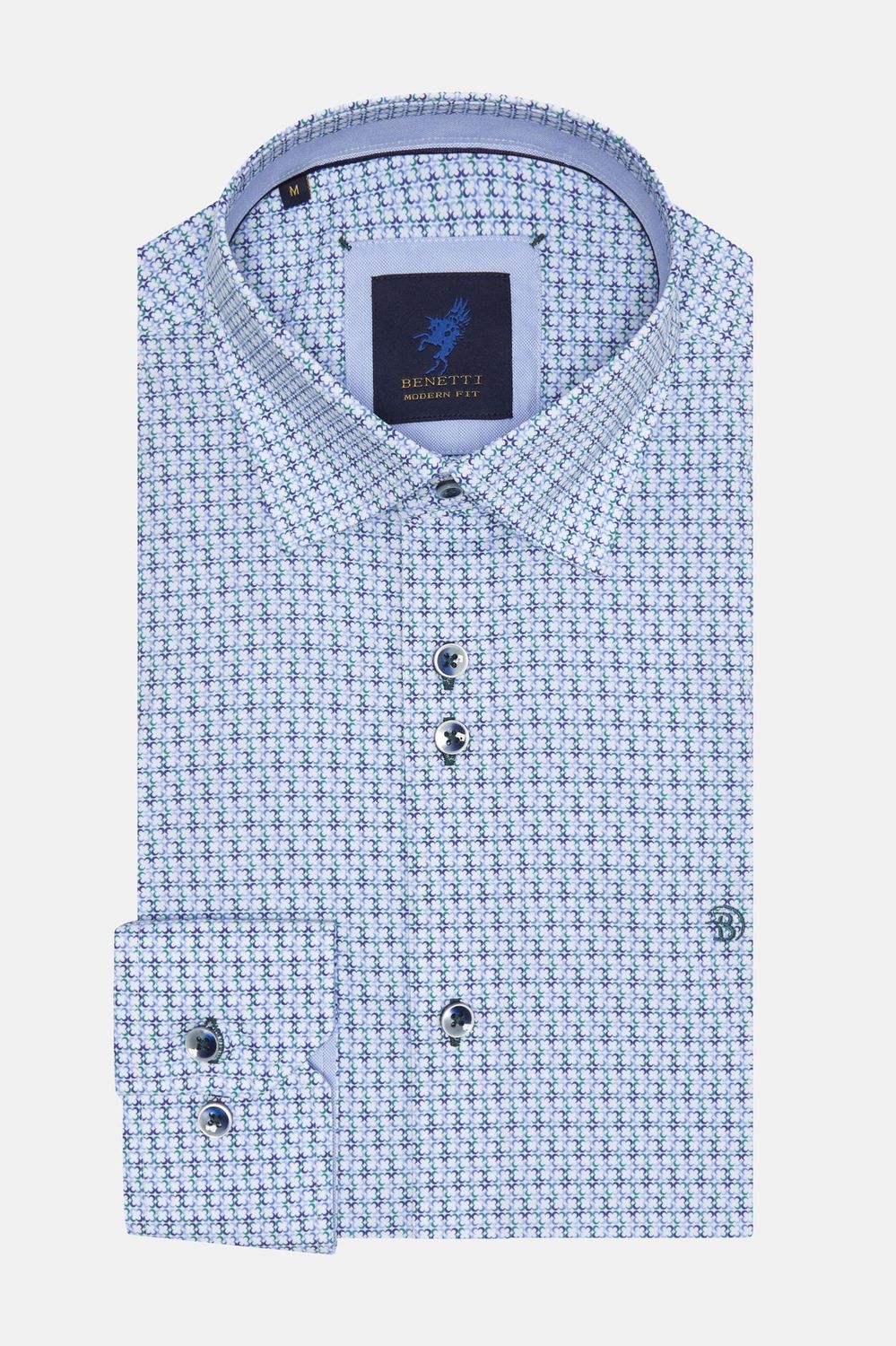 BENETTI STEPHEN CASUAL SHIRT MF GREEN