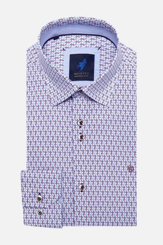 BENETTI STEPHEN CASUAL SHIRT MF RED