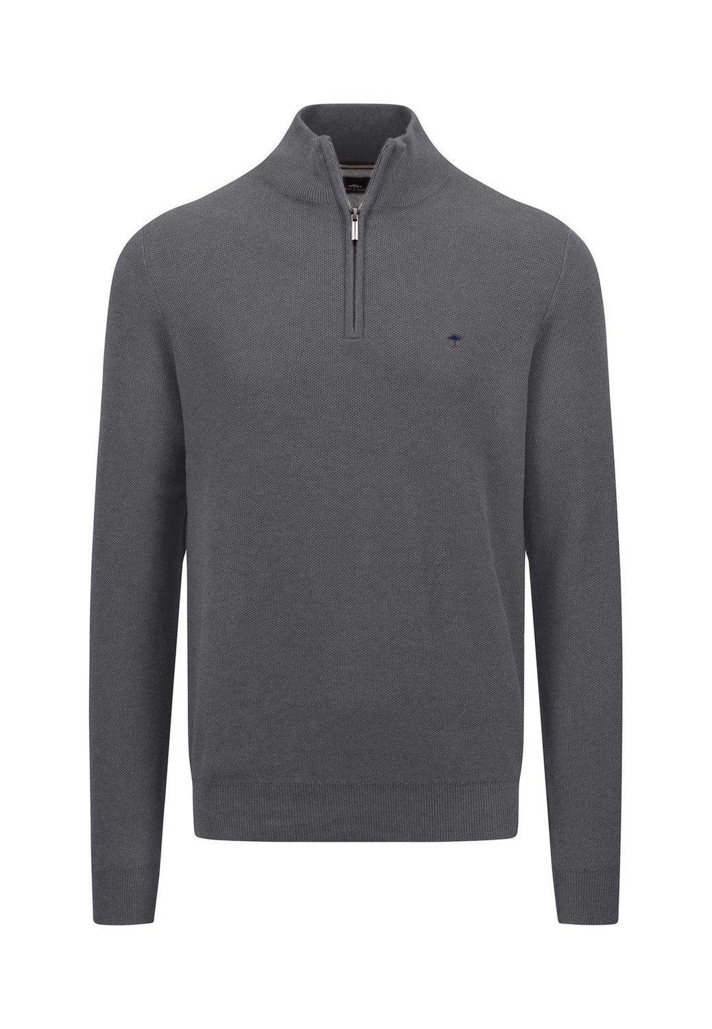 1414 222 FYNCH HATTON 1/4 ZIP COL  936 STEEL