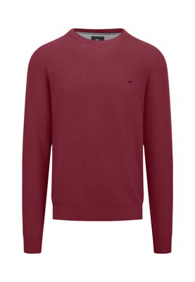 1414 220 FYNCH HATTON O NECK KNIT COL 303 RUBY RED
