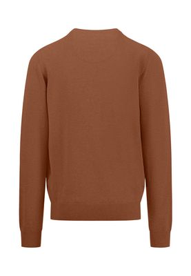 1414 211 FYNCH HATTON V NECK KNIT COL 804 HAZEL