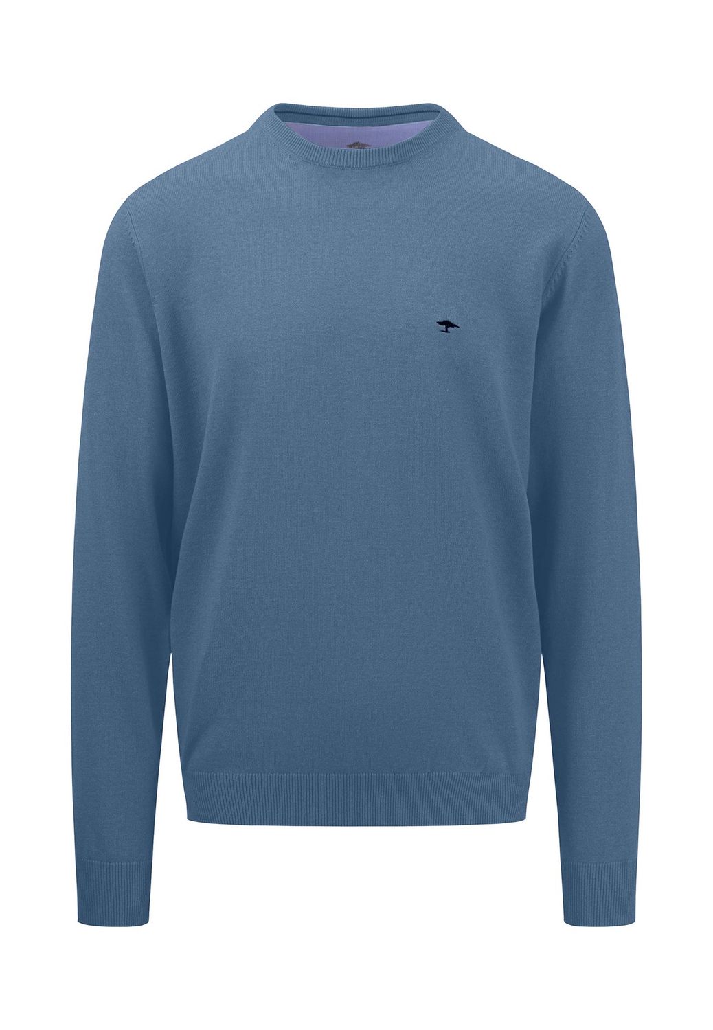 1414 210 FYNCH HATTON O NECK KNIT COL 625 CLOUD BLUE