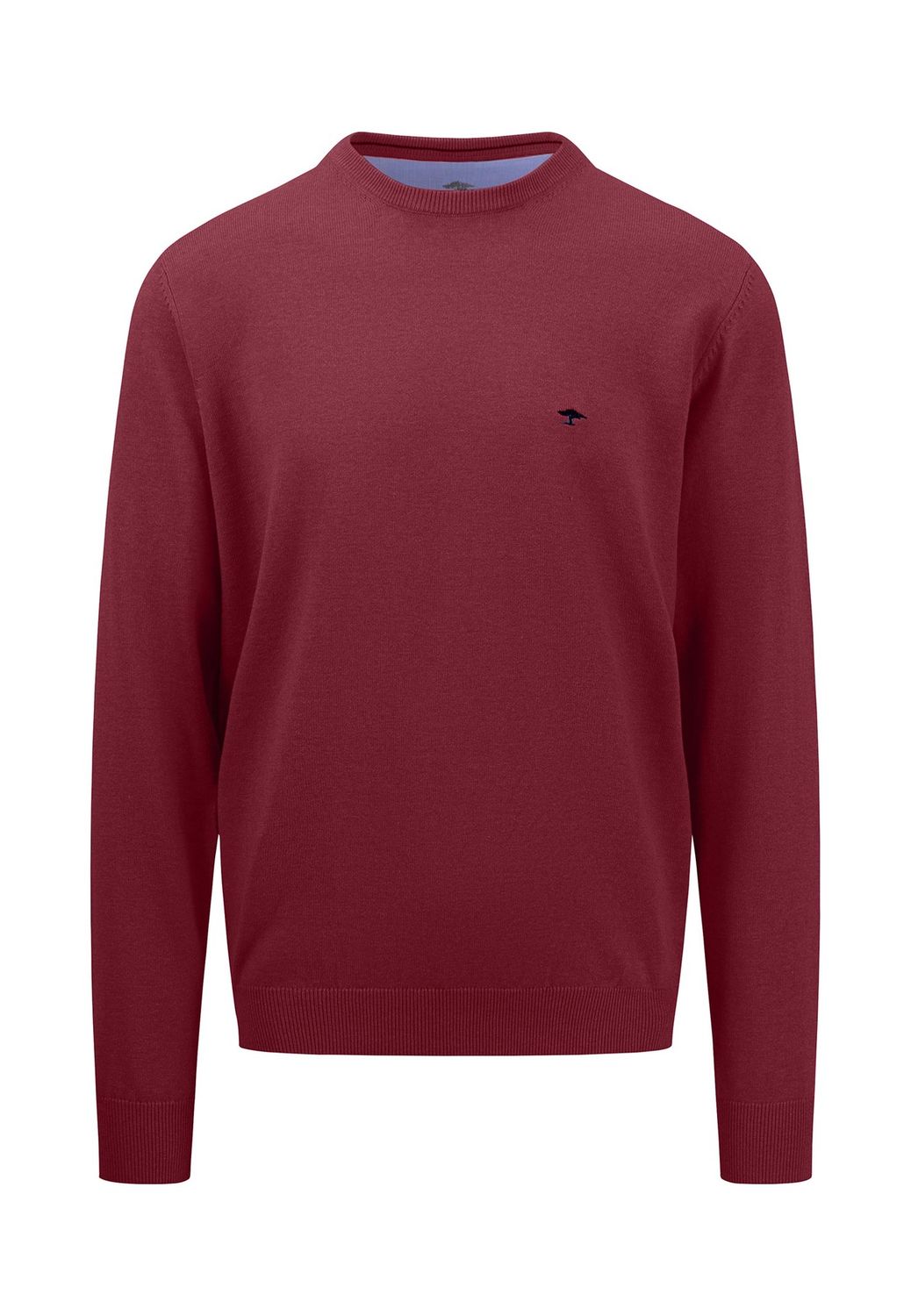 1414 210 FYNCH HATTON O NECK KNIT COL 303 RUBY RED
