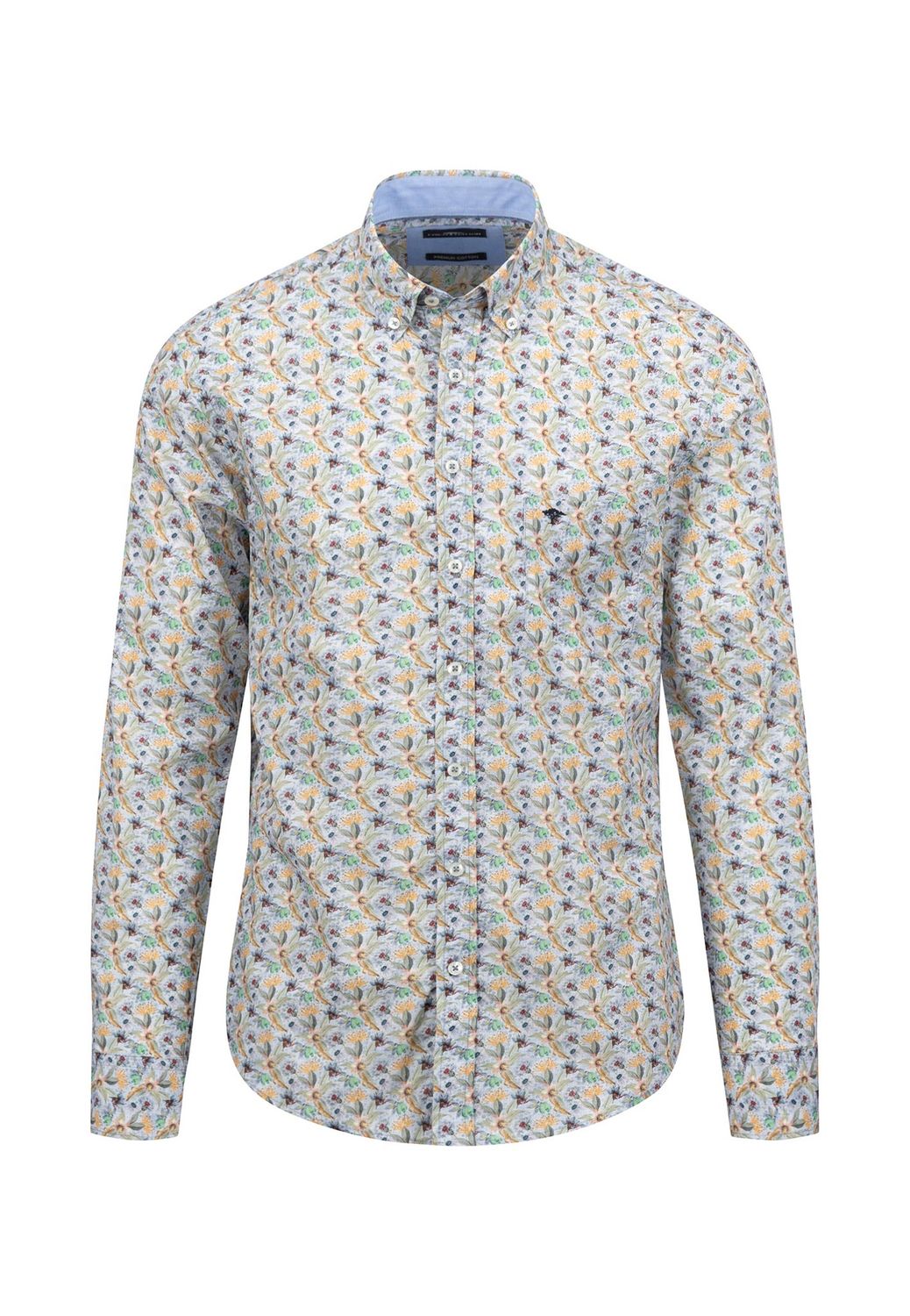 1409 5010 FYNCH HATTON SHIRT COL 718 LIGHT KHAKI