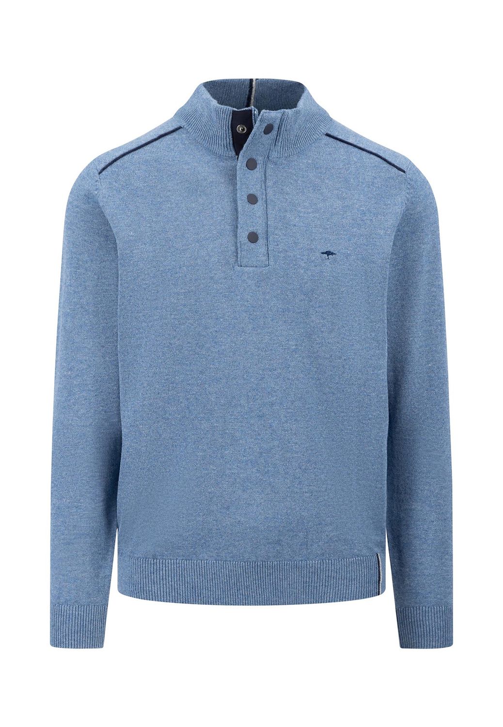 1409 617 FYNCH HATTON 1/4 ZIP COL 625 CLOUD BLUE