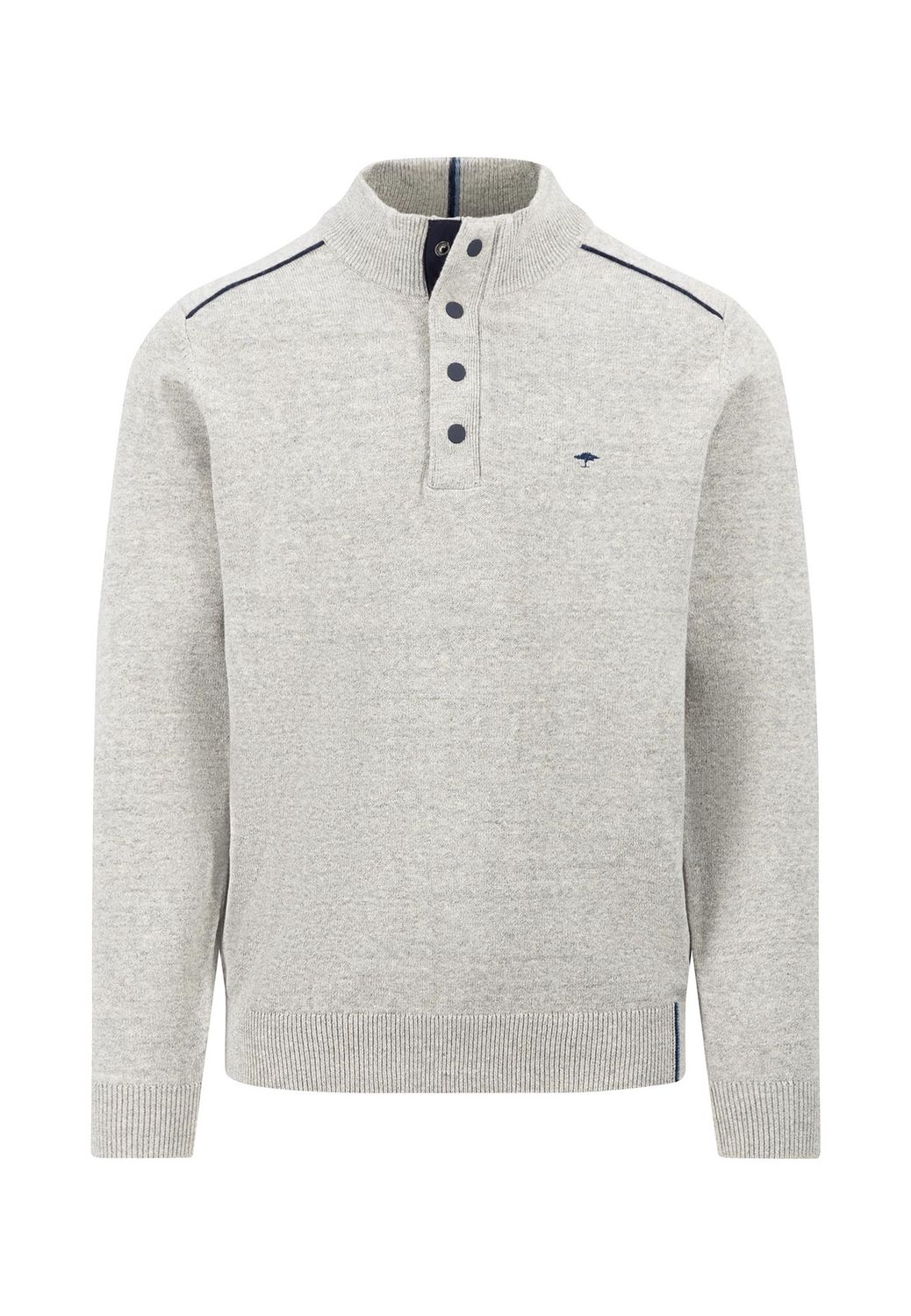 1409 617 FYNCH HATTON 1/4 ZIP COL 971 LIGHT GREY