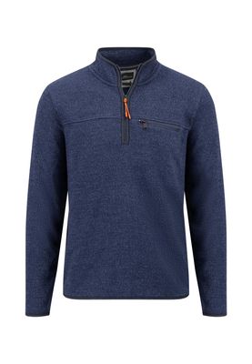 1410 4012 FYNCH HATTON TROYER FLEECE COL 690  NAVY