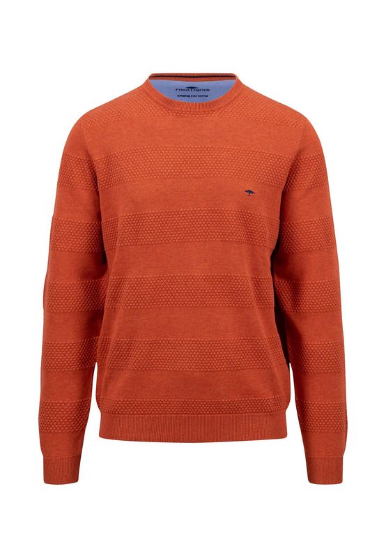 1408 234 FYNCH HATTON O NECK KNIT COL 302 RUST