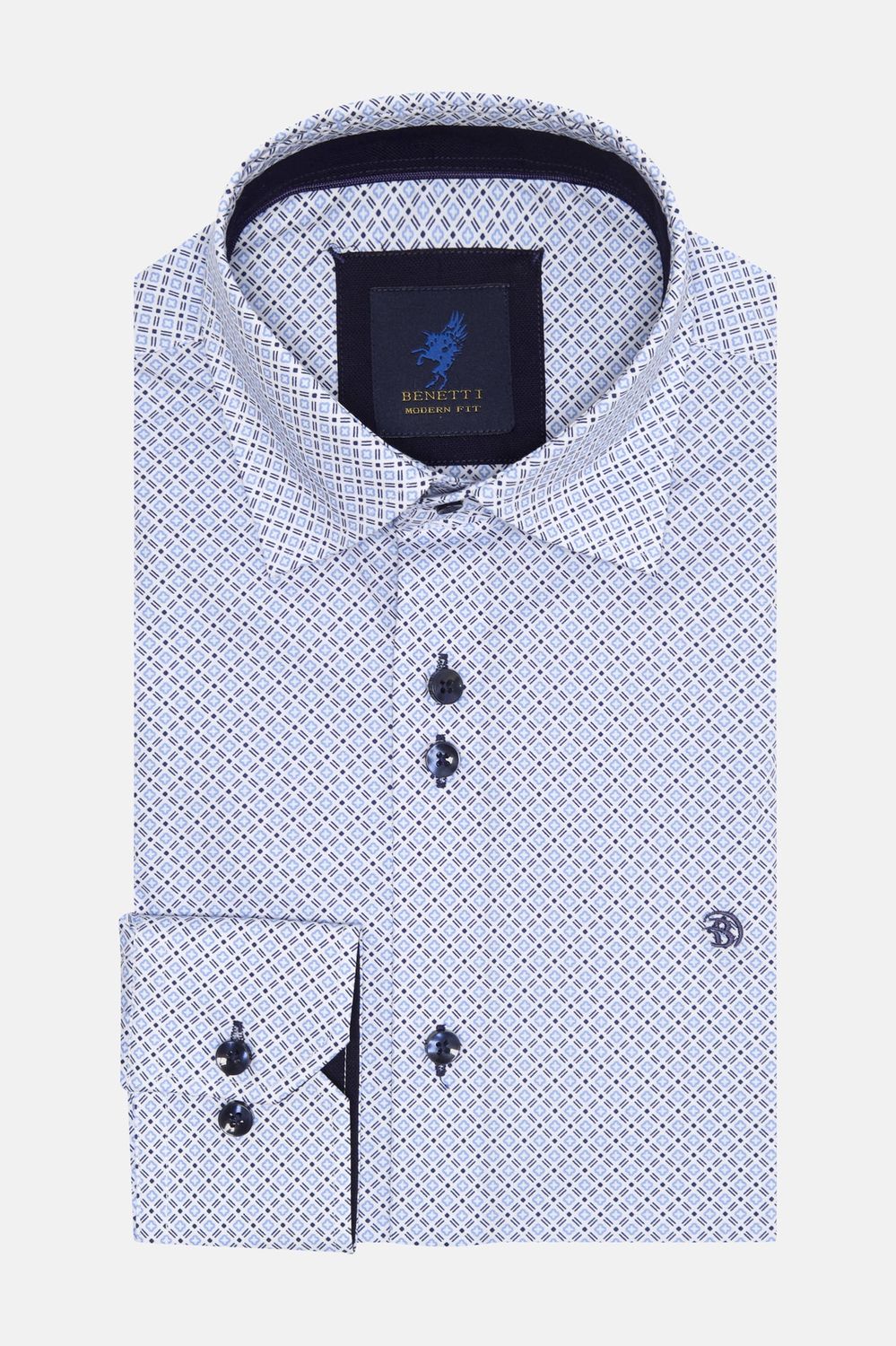 BENETTI PORSCHE CASUAL SHIRT BLUE