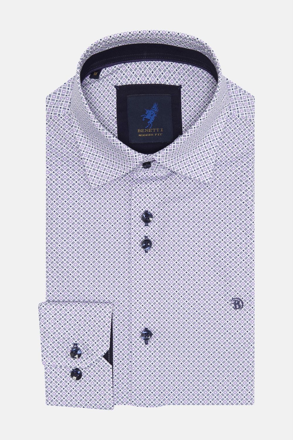 BENETTI PORSCHE CASUAL SHIRT LILAC
