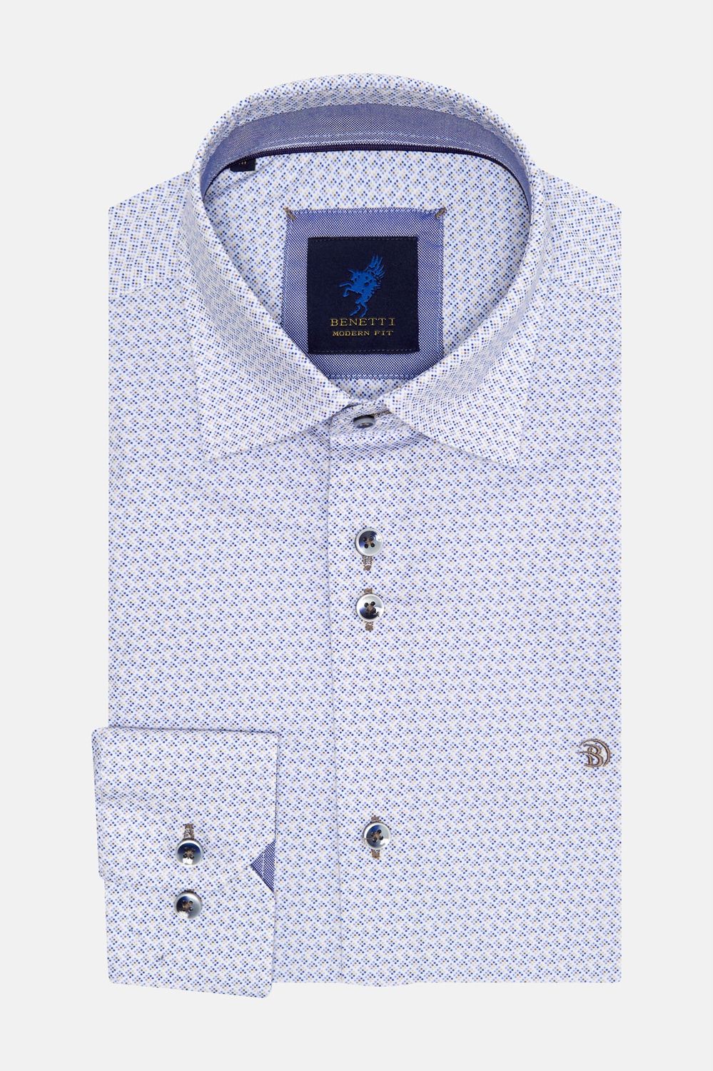 BENETTI MUSTANG CASUAL SHIRT SAND