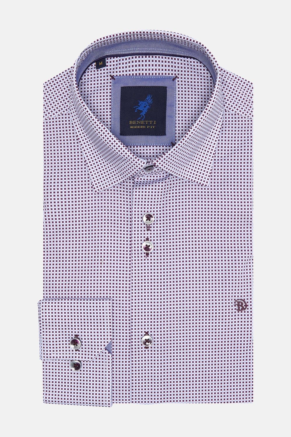 BENETTI FURY CASUAL SHIRT BORDO