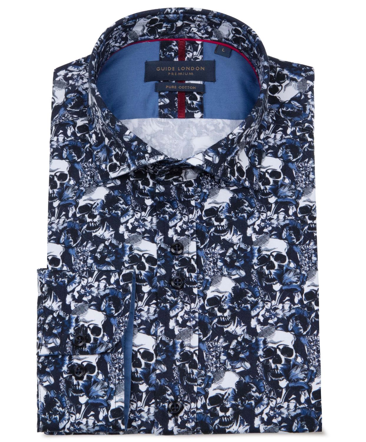 LS77062 GUIDE LS SHIRT NAVY/WHITE
