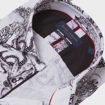 LS77046 GUIDE LS SHIRT WHITE/BLK