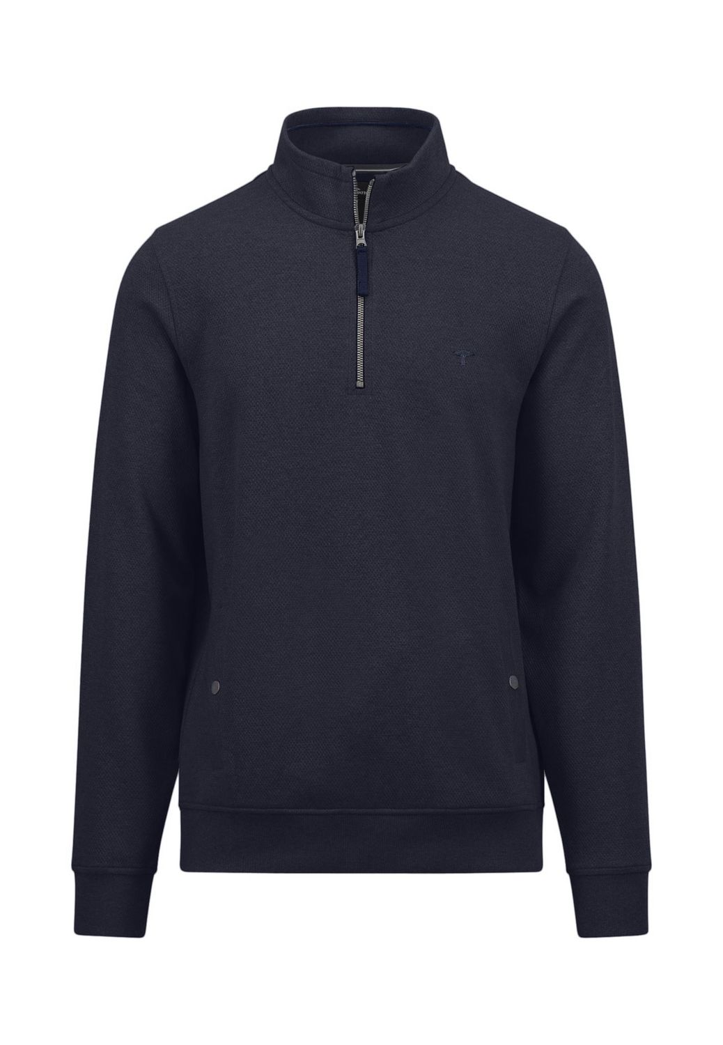 1409 1730 FYNCH HATTON TROYER SWEATSHIRT COL  685 NAVY