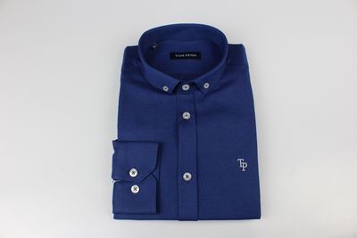 TOM PENN L/S SHIRT ROYAL TP330