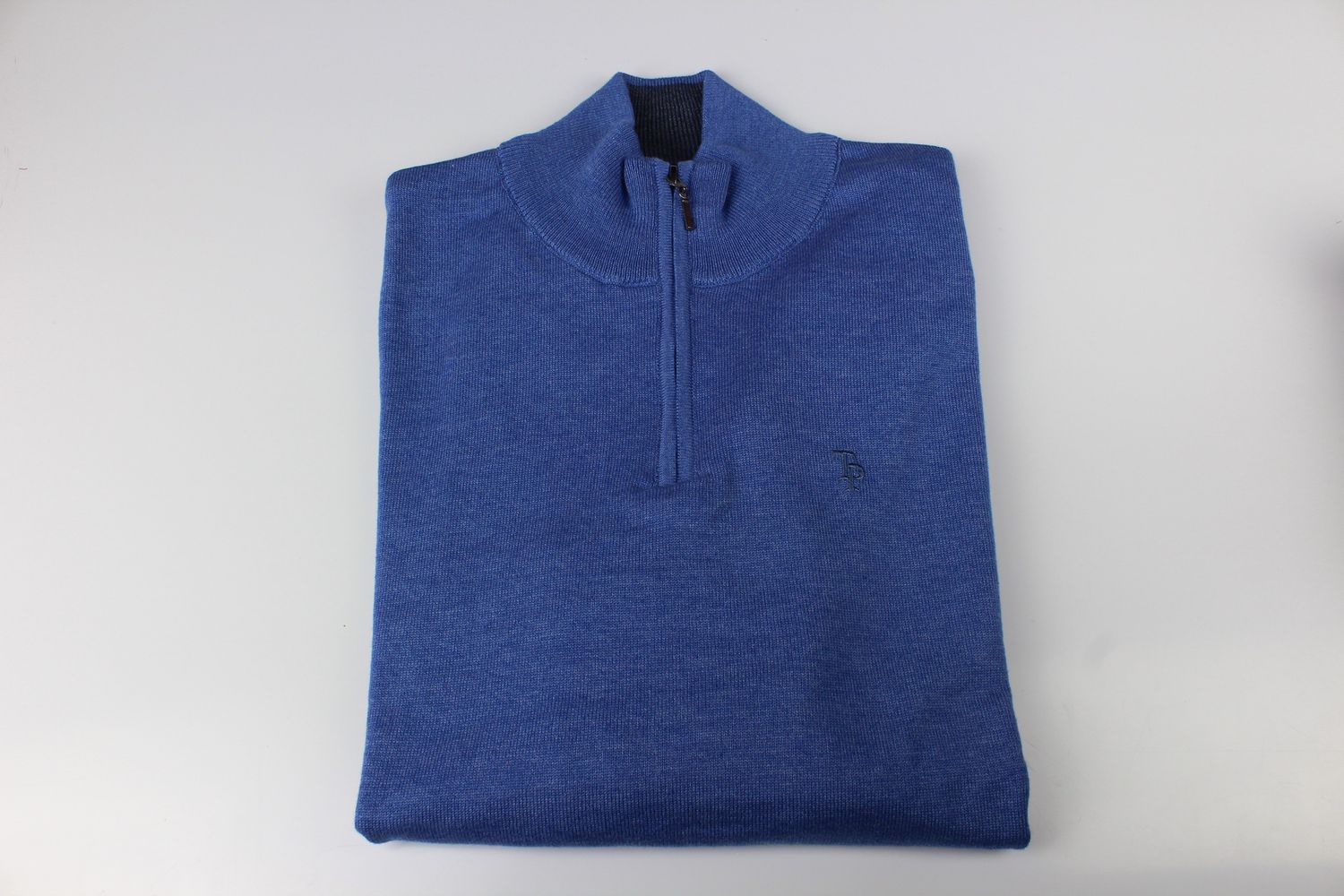 TOM PENN 1/4 ZIP BLUE TP053K