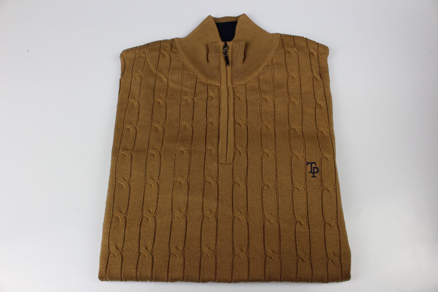 TOM PENN 1/4 ZIP MUSTAD TP057K