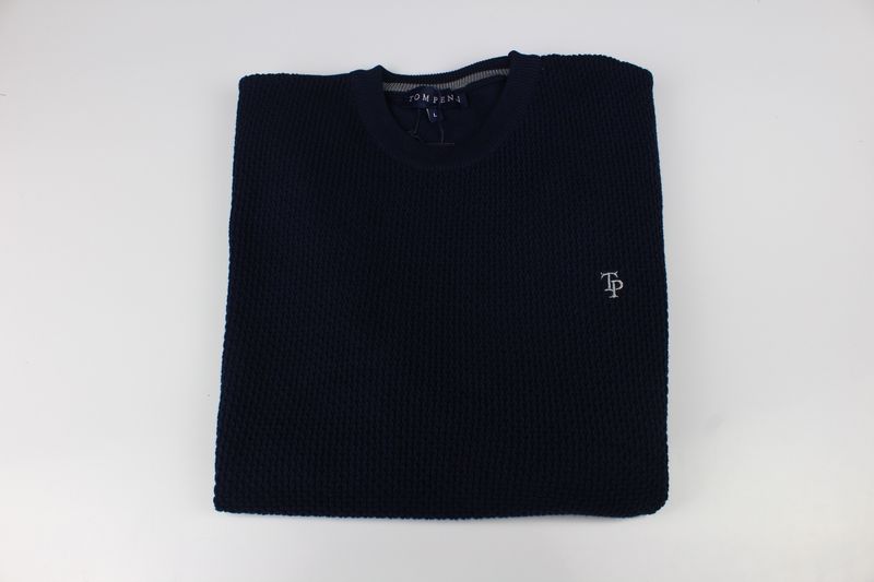 TOM PENN ROUND NECK NAVY TP058K