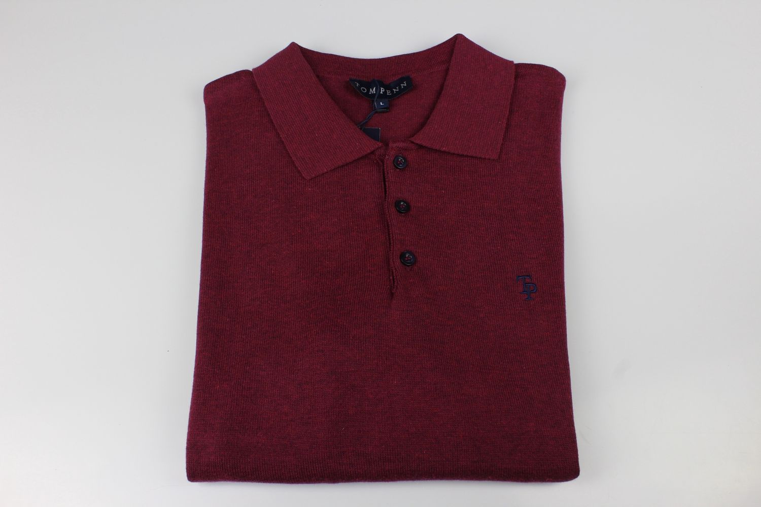 TOM PENN KNITTED POLO BURG TP055