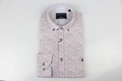 ML252245 GATEHOUSE LS SHIRT BURGUNDY