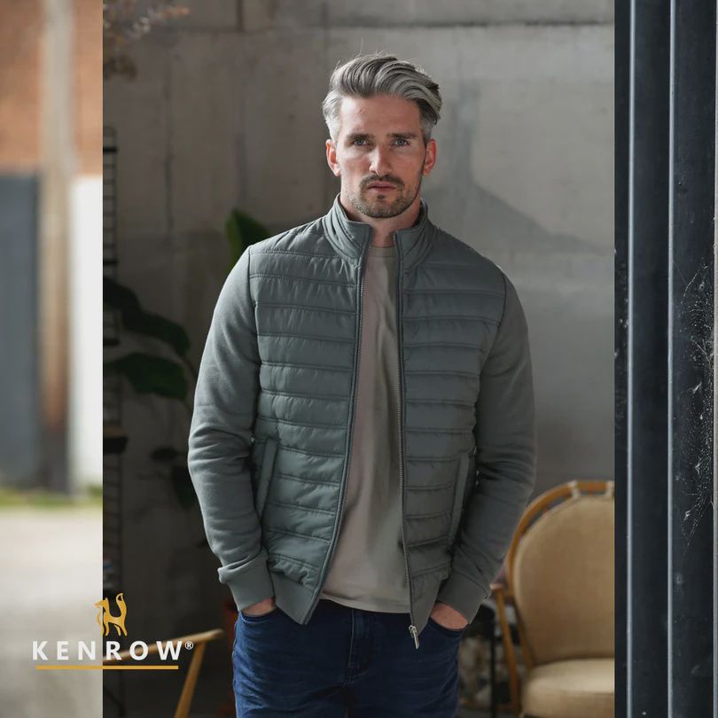 KR706636 GIBSON ZIP THROUGH OLIVE