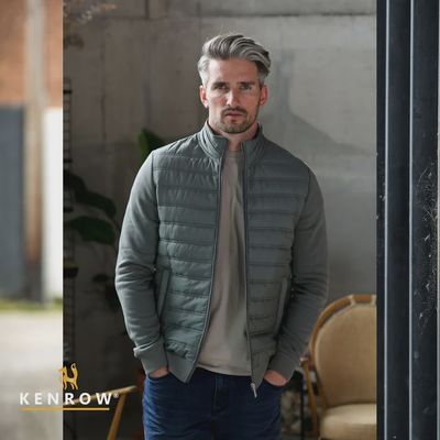 KR706636 GIBSON ZIP THROUGH OLIVE