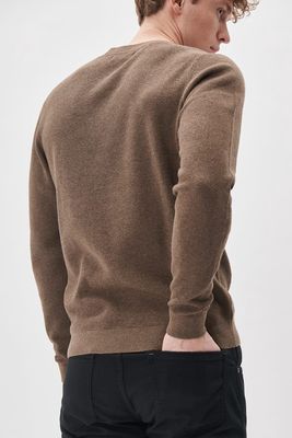 30207195 MALAGOON O NECK KNIT 1908081 MOREL MELANGE