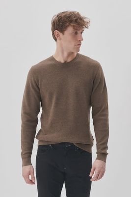 30207195 MALAGOON O NECK KNIT 1908081 MOREL MELANGE