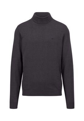1414 217 FYNCH HATTON ROLLNECK KNITWEAR COL 998 CHARCOAL