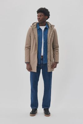 MADESTON N OVERCOAT 30205571 181112 WALNUT