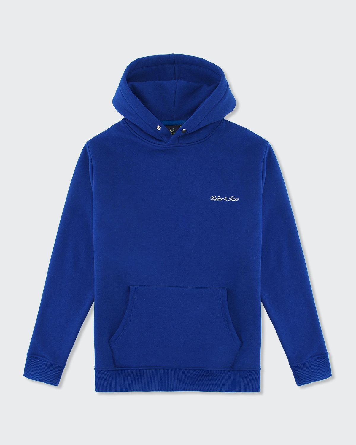 WALKER &amp; HUNT SCRIPT HOODIE COBALT BLUE