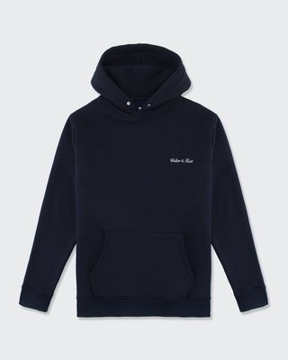 WALKER &amp; HUNT SCRIPT HOODIE NAVY