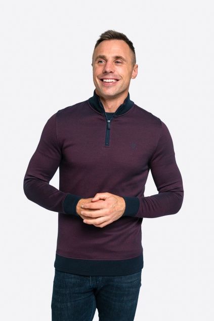 UTAH WARRIORS 1/4 ZIP PLUM DOT