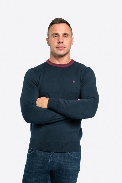 ABBOTSDALE O NECK KNIT CLASSIC NAVY