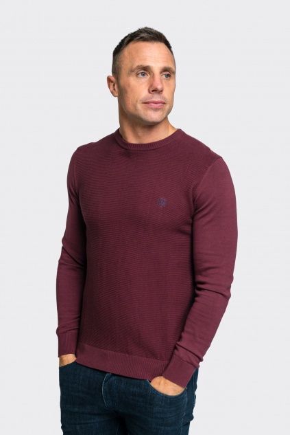STORMERS O NECK KNIT PLUM