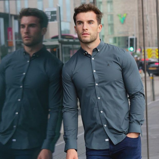 KR5 09009 CAMERON SHIRT GREY